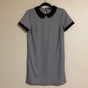 Forever 21 Houndstooth Peter Pan Collar Mini Dress